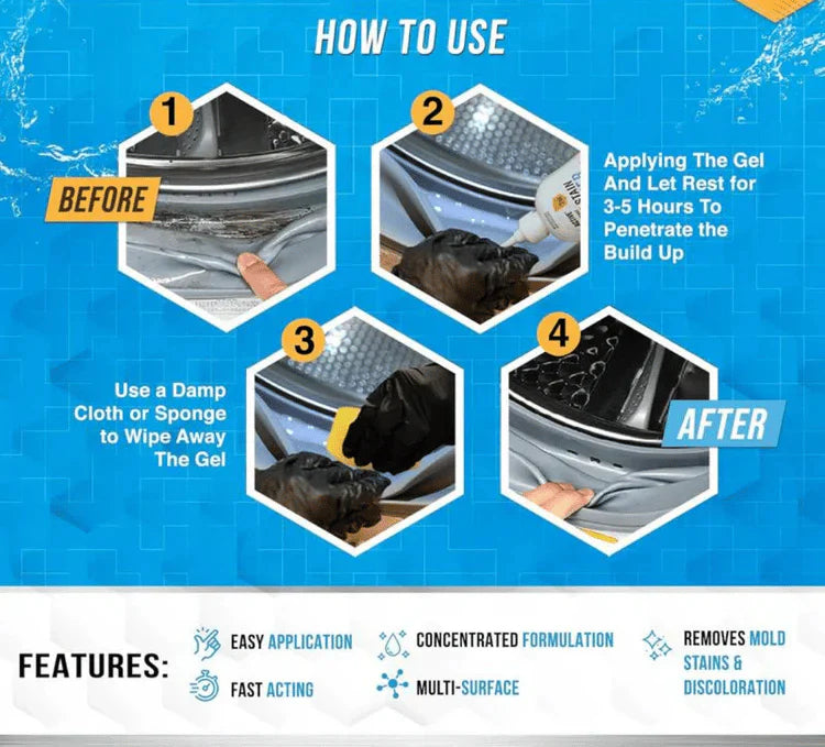 🖤2026 New Year · 40% OFF🖤 Mold Removal Gel💦Heavy Duty Formula, Multi-Surface Cleaner & Works on Shower & Tile