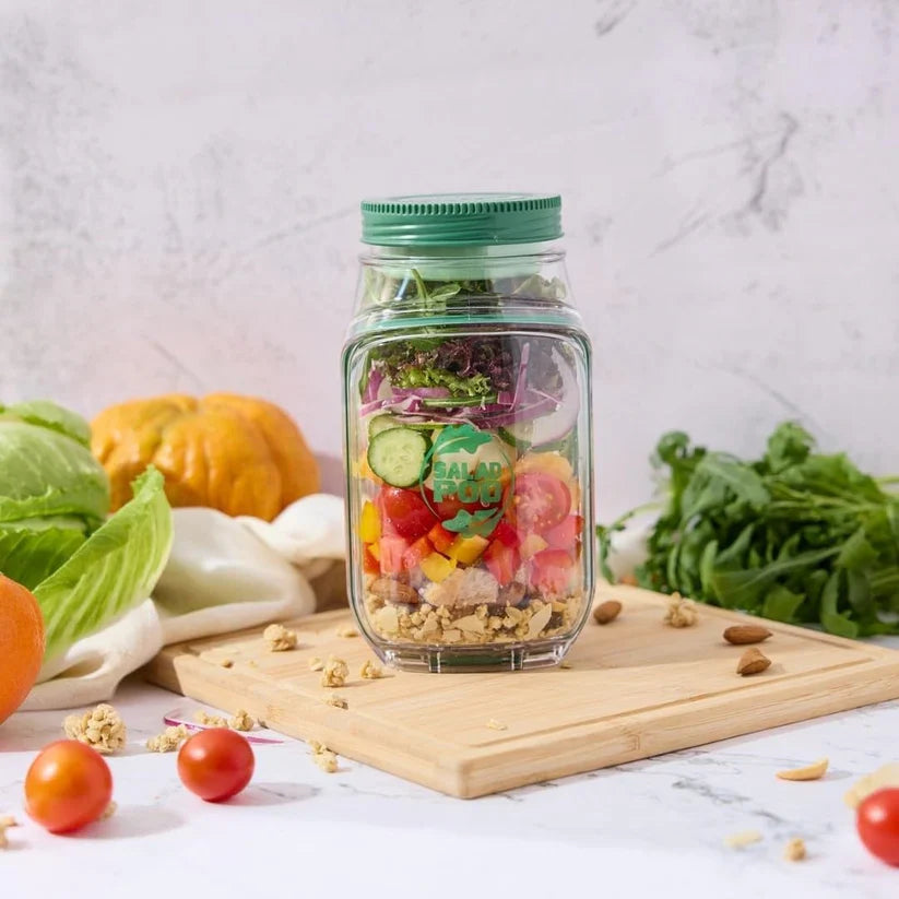 🎉Last Day Final Sale⏰️Salad Pod Mason Jar Side Open